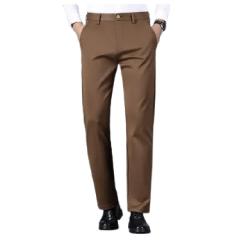 Timeless Flex High Stretch Straight Fit Brown Dress Pants Sz 30x28